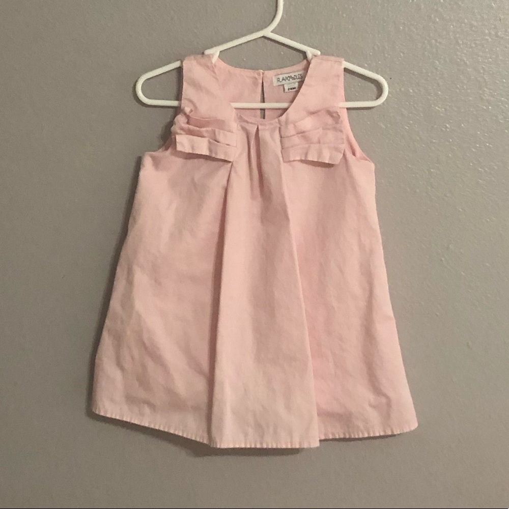 Flatdoodles 100% Cotton Pink Dress.